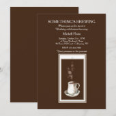 Er is iets aan de hand Thee (of Koffie)Feest Uitno Kaart (Voorkant / Achterkant)