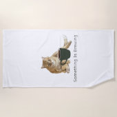 Er is iets aan het brouwen strandlaken (Voorkant)