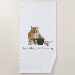 Er is iets aan het brouwen strandlaken