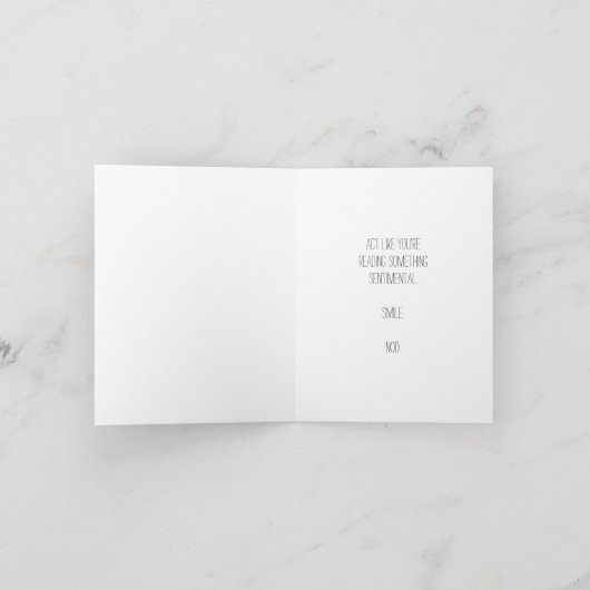 Er is iets dat ik graag wil dat je doet - Grappig Kaart (Binnen)