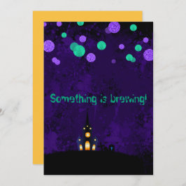 Er is iets in het uitnodigen van Halloween Party Kaart