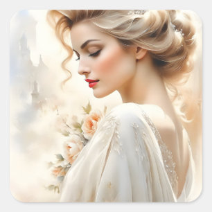 Er is iets met vrouwelijkheid dat simpelweg vierkante sticker