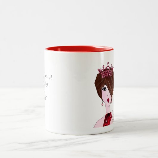 Er is iets mis. Ze heeft geen uurselfie gepost. Tweekleurige Koffiemok (Center)