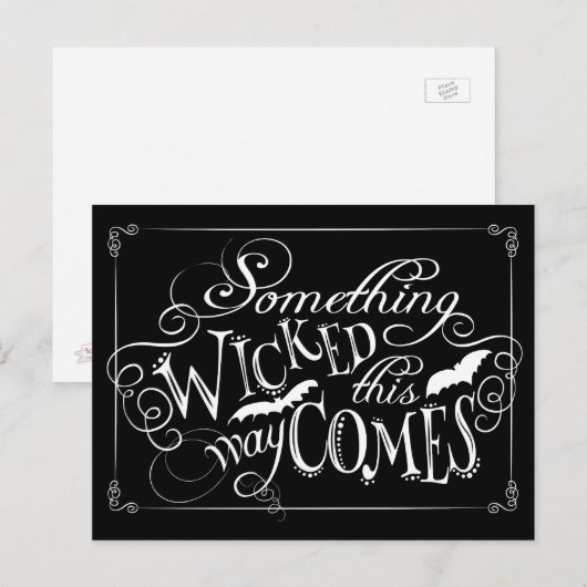 Er is iets misgegaan op deze manier komt een spook briefkaart (Voorkant / Achterkant)