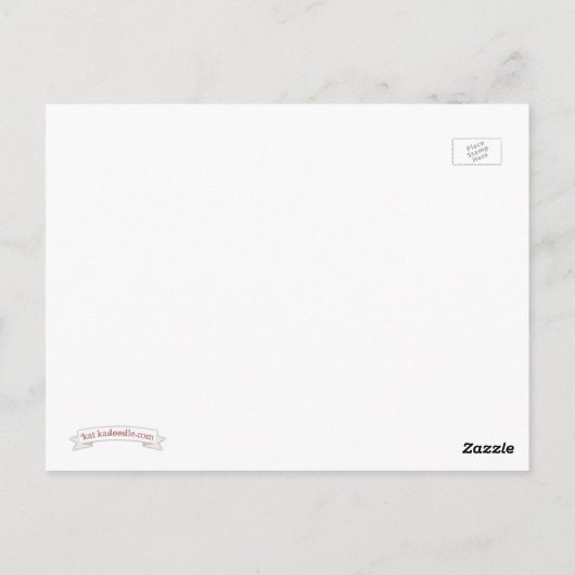 Er is iets misgegaan op deze manier komt een spook briefkaart (Achterkant)