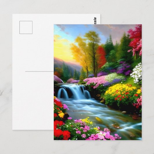 Er is iets speciaals aan kleine waterval f briefkaart (Voorkant / Achterkant)