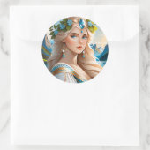 Er is iets speciaals en uniek aan Scandi Ronde Sticker (Tas)