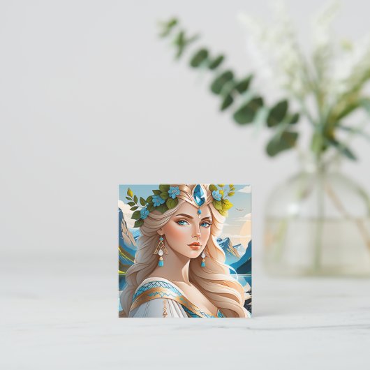 Er is iets speciaals en uniek aan Scandi Vierkante Visitekaartje (Staand voorkant)