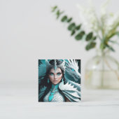 Er is iets speciaals en unieks aan Nordic Vierkante Visitekaartje (Staand voorkant)