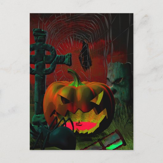 Er is iets spooky op deze manier briefkaart (Voorkant)