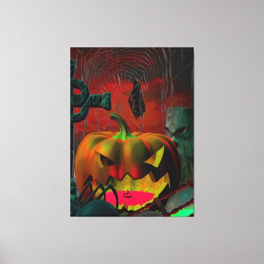 Er is iets spooky op deze manier canvas afdruk (Voorkant)