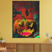 Er is iets spooky op deze manier canvas afdruk (Insitu (Woonkamer))