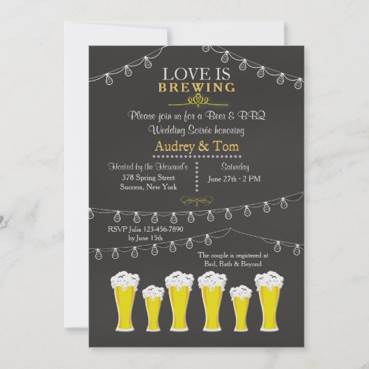 Er is iets uitgezonden over de bruiloft Soirée Kaart (Voorkant)