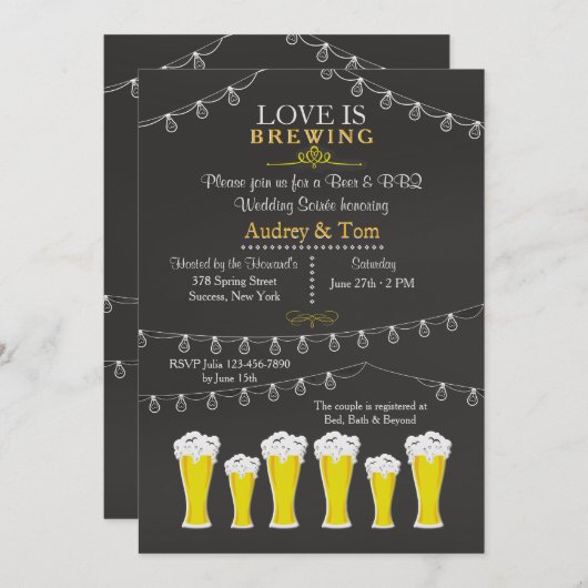 Er is iets uitgezonden over de bruiloft Soirée Kaart (Voorkant / Achterkant)