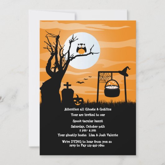 Er is iets van de Brewing Halloween Party Invitati Kaart (Voorkant)