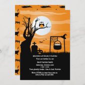 Er is iets van de Brewing Halloween Party Invitati Kaart (Voorkant / Achterkant)