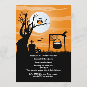 Er is iets van de Brewing Halloween Party Invitati Kaart