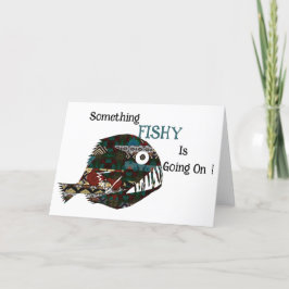 Er is iets vreemds aan de hand bedankkaart