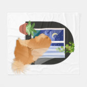 ER IS IETS WAAR Chow fleece deken white (Voorkant (Horizontaal))