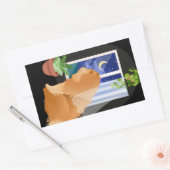 ER IS IETS WAAR DE stickers VAN DE Rechthoek VAN D (Envelop)