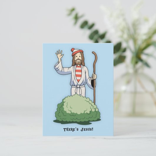 Er is Jezus. Briefkaart (Staand voorkant)