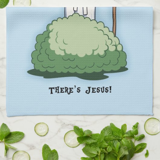 Er is Jezus. Theedoek (Gevouwen)