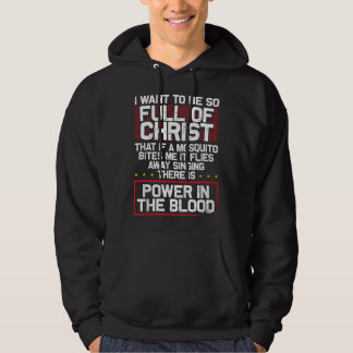 Er Is Kracht In Bloed - Grappige Religieuze Christ Hoodie