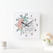 Er is kracht in gebed vierkante klok (Huis)