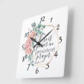 Er is kracht in gebed vierkante klok (Hoek)