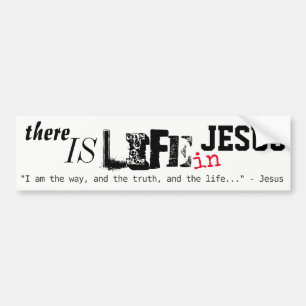 Er is leven in Jezus bumpersticker