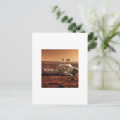 ER IS LEVEN OP MARS  BRIEFKAART (Staand voorkant)