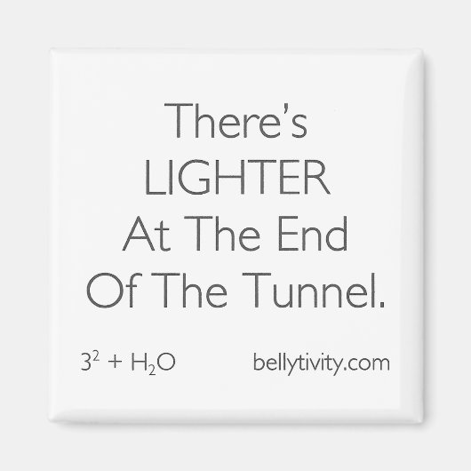 "Er is LICHTER...." buikgevoel koelkastmagneet Magneet (Voorkant)