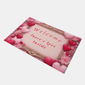 Er is liefde binnen Valentijns welkomstmat Deurmat (Schuin)