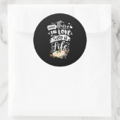 Er Is Liefde Er Is Leven Ronde Sticker (Tas)