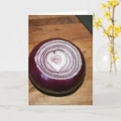 Er is liefde in uien kaart (Gele Bloem)