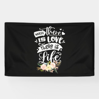 Er is liefde voor leven spandoek