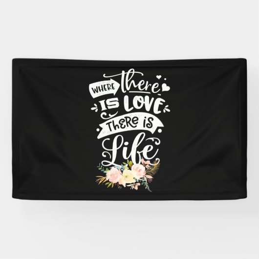 Er is liefde voor leven spandoek (Horizontaal)