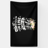 Er is liefde voor leven spandoek (Verticaal)