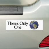 Er is maar één Bumpersticker (Op auto)