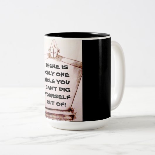 ER IS MAAR ÉÉN DING DAT JE NIET KUNT DOEN TWEEKLEURIGE KOFFIEMOK (Voorkant rechts)