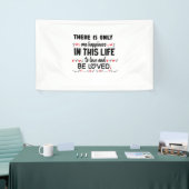 Er is maar één geluk. spandoek (Beurs)