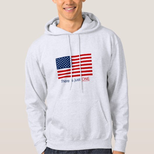 Er is maar één vlag. hoodie (Voorkant)