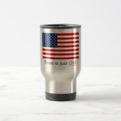 Er is maar één vlag-reismuis reisbeker (Center)