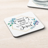 Er is macht in de naam Jezus Bier Onderzetter (Linkerzijde)