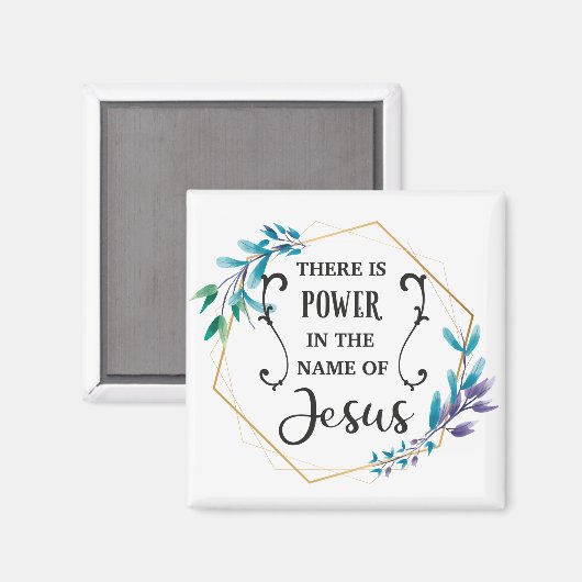 Er is macht in de naam Jezus Magneet (Voorkant / Achterkant)