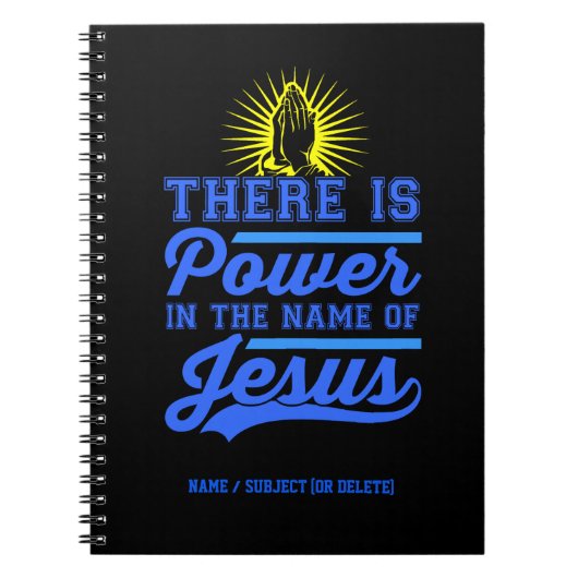 Er is macht in de naam Jezus Notitieboek (Voorkant)