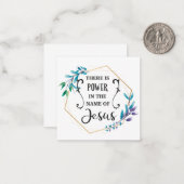 Er is macht in de naam Jezus Notitiekaartje (Voorkant / Achterkant in situ)