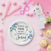 Er is macht in de naam Jezus Papieren Bordje (Feest)