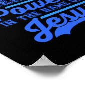 Er is macht in de naam Jezus Poster (Hoek)