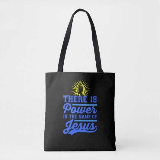 Er is macht in de naam Jezus Tote Bag (Voorkant)